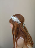 Crystal and beaded headwrap - Style # 327