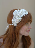 Beaded flowers headpiece - Style # 328