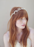 Crystal flower halo with swags - Style # 333