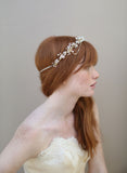 Crystal flower halo with swags - Style # 333