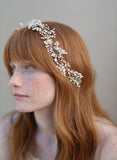 Baby's Breath crystal hair vine - Style # 336