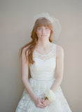 Angled full birdcage veil - Style #342