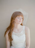 Angled full birdcage veil - Style #342