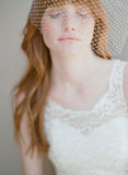 Angled full birdcage veil - Style #342