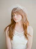 Angled full birdcage veil - Style #342