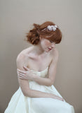 Crystal blossom and leaf headband - Style #347