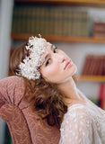 Crystal and pearl Flapper inspired headband - Style # 365